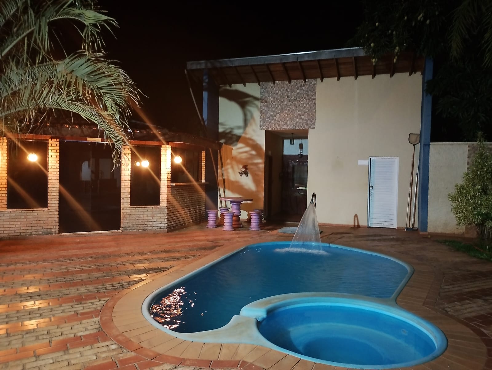 Área de lazer de uma unidade parceira de tratamento